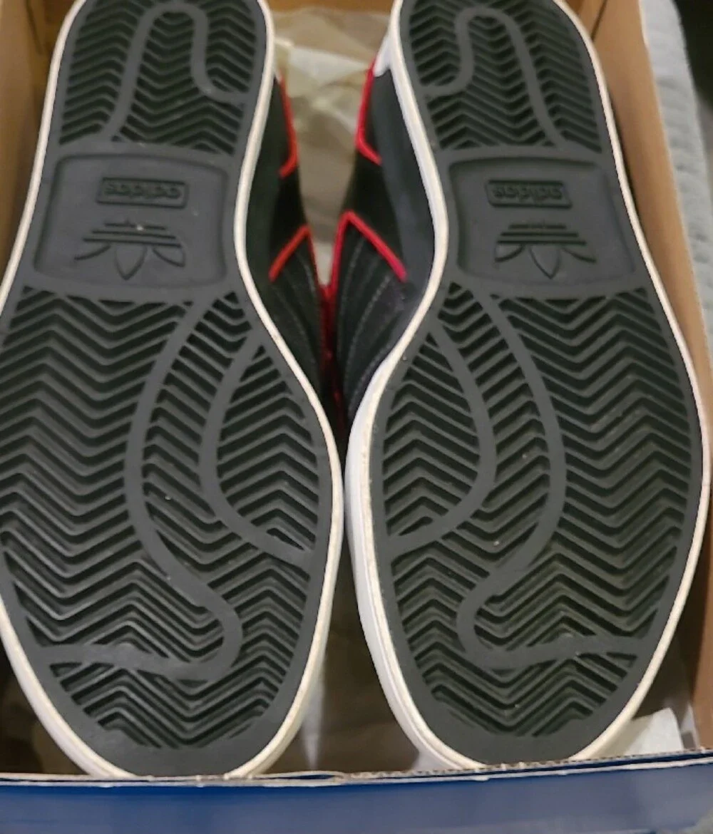 Adidas Hard Court Low Originals Men’s Black Sneakers with Red Accents